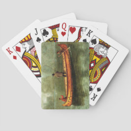 Baraja De Cartas Pesca de una canoa (pescadores en barco de madera)