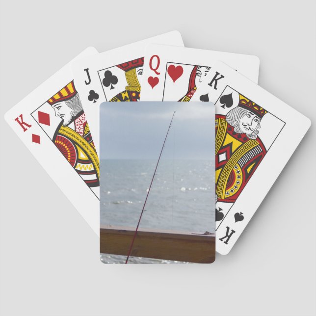 Baraja De Cartas Pesca del muelle de cacao (Reverso)
