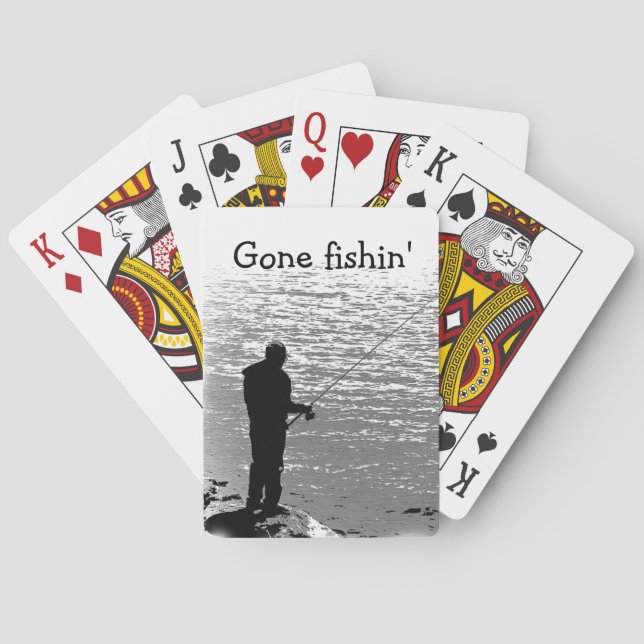 Baraja De Cartas Pesca en el lago (Reverso)