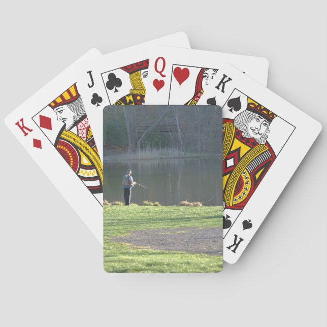 Baraja De Cartas Pesca en los estanques (Reverso)