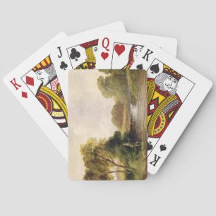 Baraja De Cartas Pesca: Jugando un pez (aceite sobre lienzo)