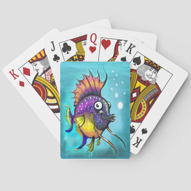 Baraja De Cartas Pescado arco iris (Reverso)