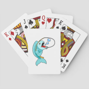 Baraja De Cartas Pescado con barra de pesca