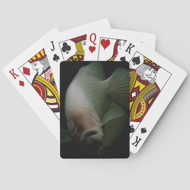Baraja De Cartas Pescado en retrato de tanque (Reverso)