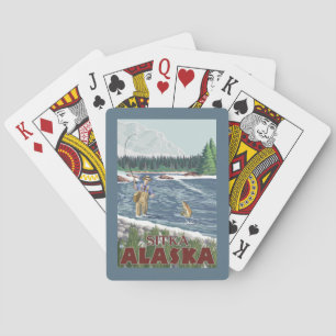 Baraja De Cartas Pescador de la mosca - Sitka, Alaska