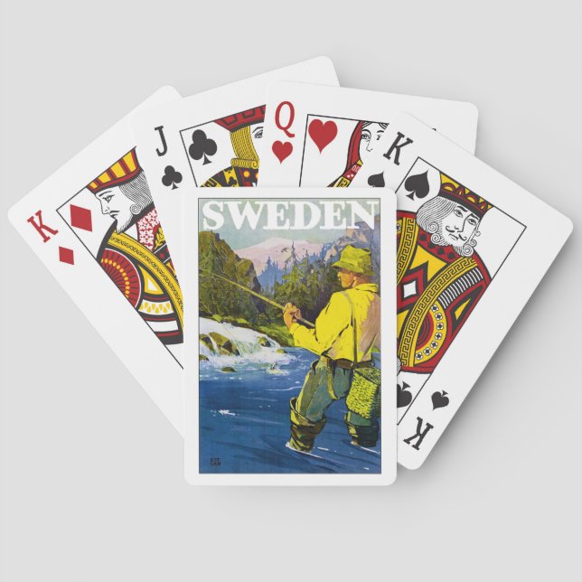Baraja De Cartas Pescador de Suecia (Reverso)