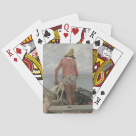 Baraja De Cartas Pescador en su barco (por Vincenzo Caprile)