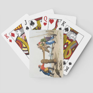 Baraja De Cartas Pescadores en un cabrestante, del 'traje de gran