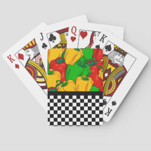 Baraja De Cartas Pescadores tricolor y tablero de cheques negrita