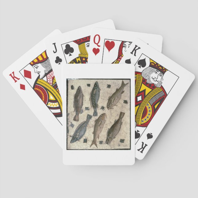 Baraja De Cartas Pescados (mosaico) (Reverso)