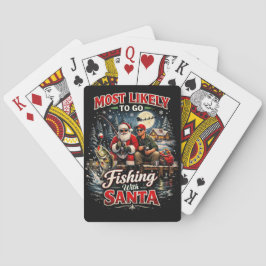 Baraja De Cartas Pescar con Santa