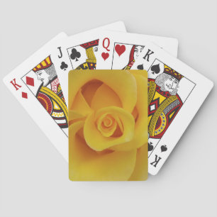 Baraja De Cartas Pétalos de rosa amarilla romántica