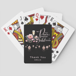 Baraja De Cartas Petals Pearls Prosecco favorece a la ducha de novi