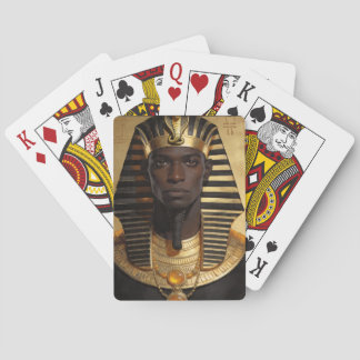 Baraja De Cartas Pharaoh Energy — Ancient African King Modern Art