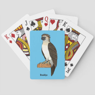 Baraja De Cartas Philippine eagle bird cartoon illustration