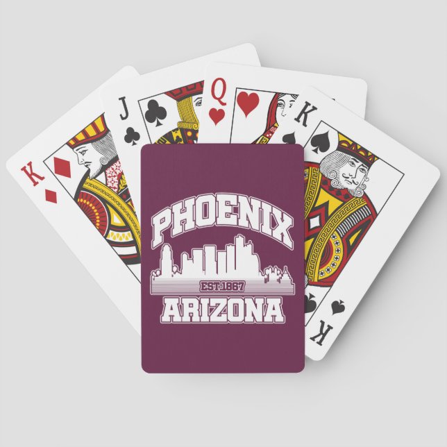 Baraja De Cartas Phoenix, Arizona (Reverso)