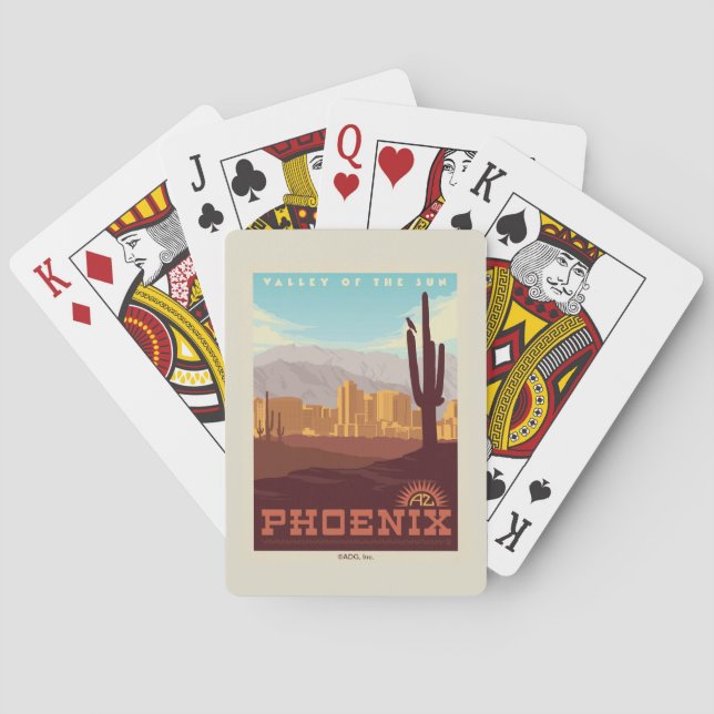 Baraja De Cartas Phoenix, Arizona (Reverso)