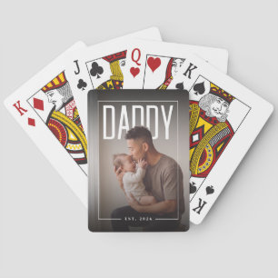 Baraja De Cartas PhotoPop Papá Est Año Personalizado