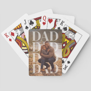 Baraja De Cartas PhotoPop Papá Tarjetas Personalizadas con Foto de