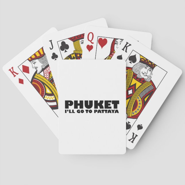 BARAJA DE CARTAS PHUKET IRÉ A PATTAYA (Reverso)