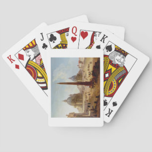 Baraja De Cartas Piazza del Popolo, Roma (aceite en lona)