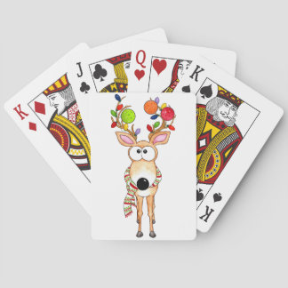 Baraja De Cartas Pickleball Christmas Reindeer