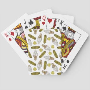 Baraja De Cartas Pickles y tarjetas de reproducción de helados
