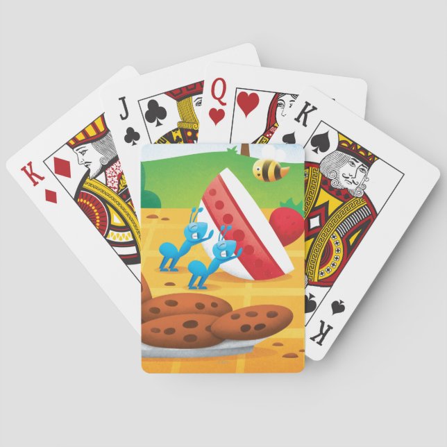 Baraja De Cartas Picnic de verano (Reverso)