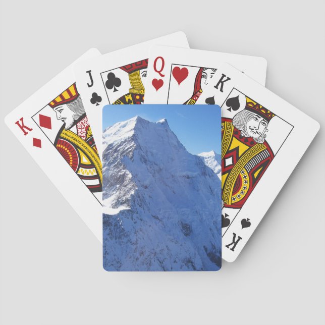 Baraja De Cartas Pico Monte Cook (Aoraki), Nueva Zelanda (Reverso)