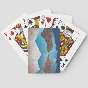 Baraja De Cartas Picos de montaña azul