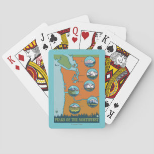 Baraja De Cartas Picos del noroeste - 5 diversas montañas