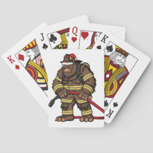 Baraja De Cartas Pie Grande Sasquatch Bombero Navidad 2026