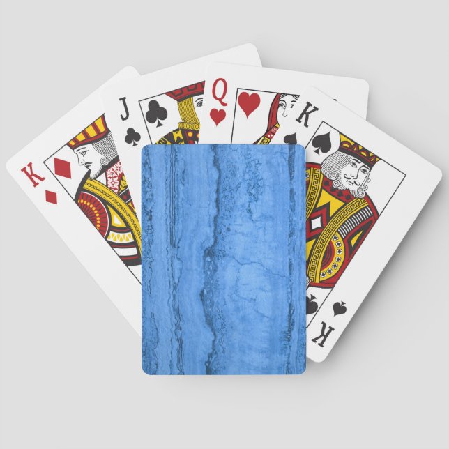 Baraja De Cartas Piedra azul granito azul mármol azul (Reverso)