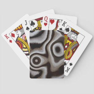 Baraja De Cartas Piedra de jaspe en blanco y negro