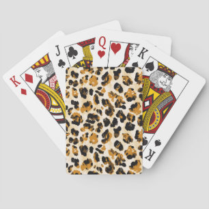 Baraja De Cartas Piel de leopardo acuático, gradiente de tintes.