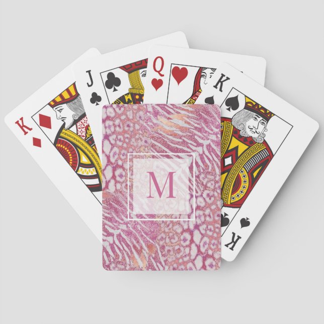 Baraja De Cartas Piel de tigre leopardo (Reverso)