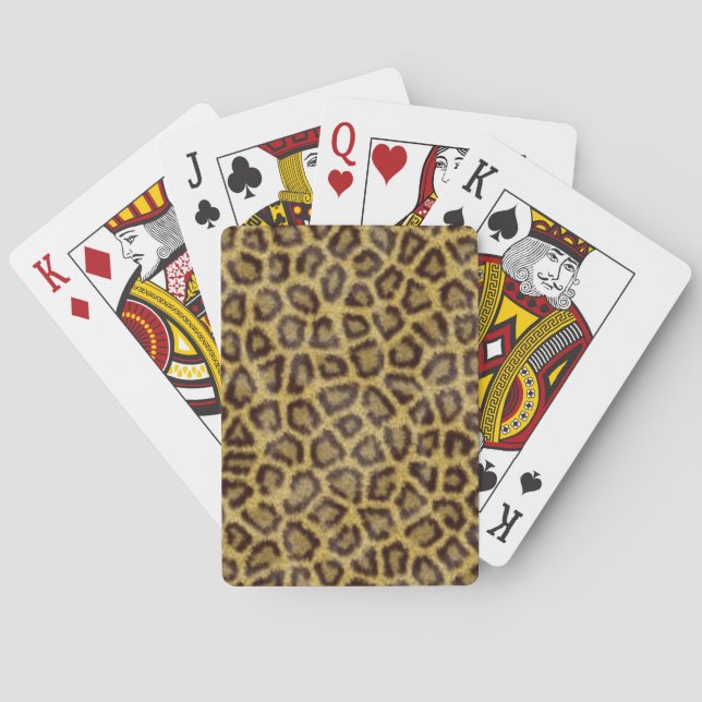 Baraja De Cartas Piel del leopardo (Reverso)