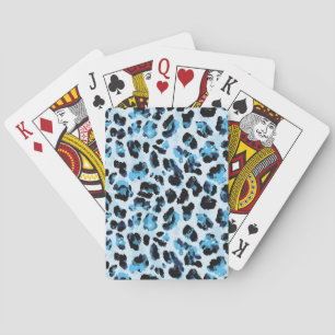 Baraja De Cartas Piel leopardo Cheetah: tinte vinícola acuarela
