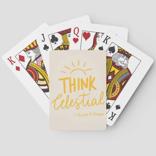 Baraja De Cartas Piensa Celestial (Reverso)