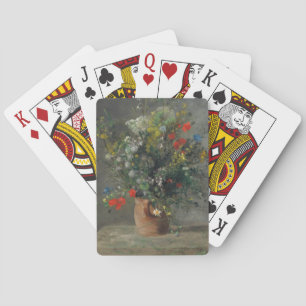 Baraja De Cartas Pierre-Auguste Renoir - Flores en un jarrón 1866