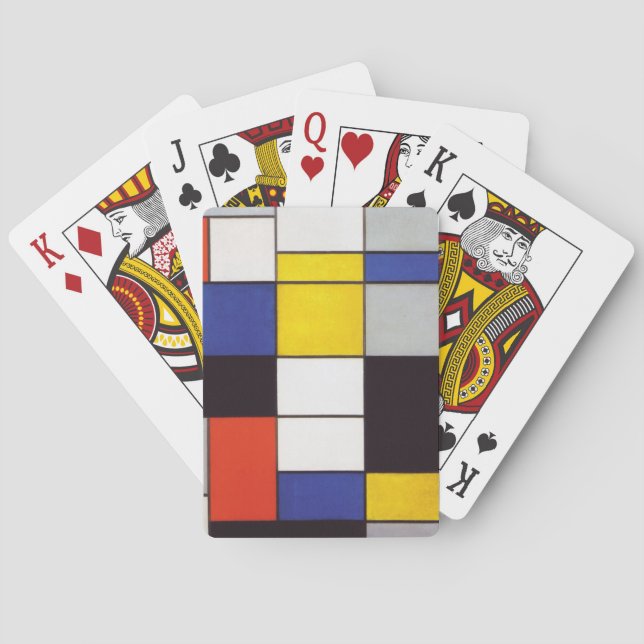 Baraja De Cartas PIET MONDRIAAN - Compositon A 1923 (Reverso)