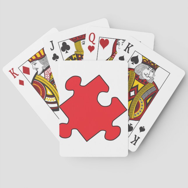 BARAJA DE CARTAS PIEZA ROJA (Reverso)