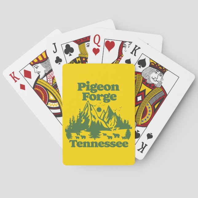 Baraja De Cartas Pigeon Forge Tennessee (Reverso)