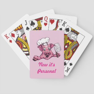 Baraja De Cartas Piggy El Hamicida Chef Maniac Pig Funny Art