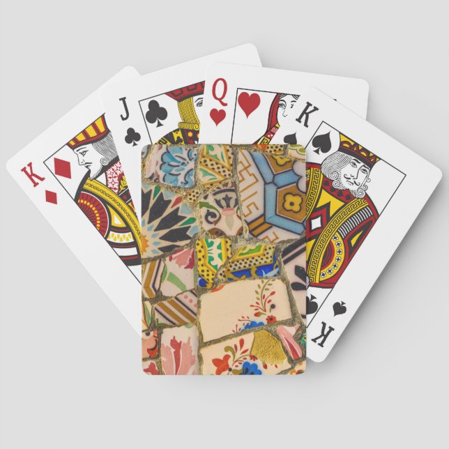 Baraja De Cartas Pila cerámica de gavilla de arco en Barcelona, Esp (Reverso)