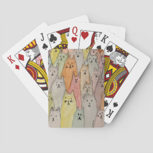 Baraja De Cartas Pila de gatos