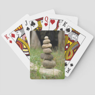 Baraja De Cartas Pila De Rocas Equilibradas