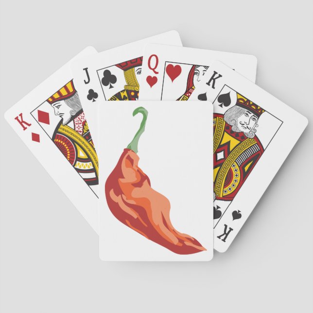 Baraja De Cartas Pimienta caliente (Reverso)