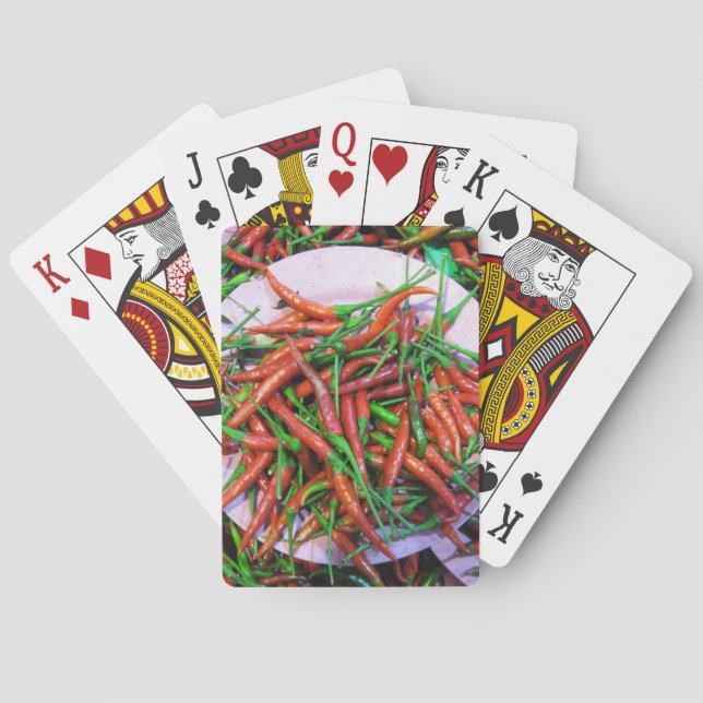 Baraja De Cartas Pimientos de chile para ojos de pájaro (Reverso)