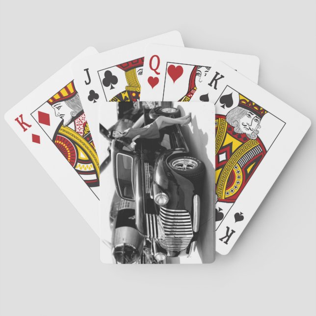 Baraja De Cartas Pin 1941 de la camioneta pickup del coche de (Reverso)